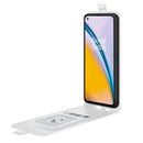 For OnePlus Nord 2 5G R64 Texture Single Vertical Flip Leather Protective Case with Card Slots & Photo Frame(White)