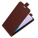 For OnePlus Nord 2 5G R64 Texture Single Vertical Flip Leather Protective Case with Card Slots & Photo Frame(Brown)