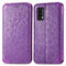For Blackview A90 Blooming Mandala Embossed Pattern Magnetic Horizontal Flip Leather Case with Holder & Card Slots & Wallet(Purple)