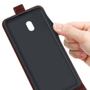 For Nokia C1 Plus R64 Texture Single Vertical Flip Leather Protective Case with Card Slots & Photo Frame(Brown)