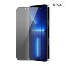 5 PCS ENKAY Hat-Prince Full Coverage 28 Degree Privacy Screen Protector Anti-spy Tempered Glass Film For iPhone 13 Pro Max