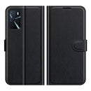 For OPPO A16 Litchi Texture Horizontal Flip Protective Case with Holder & Card Slots & Wallet(Black)