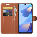 For OPPO A16 Litchi Texture Horizontal Flip Protective Case with Holder & Card Slots & Wallet(Brown)