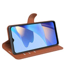 For OPPO A16 Litchi Texture Horizontal Flip Protective Case with Holder & Card Slots & Wallet(Brown)