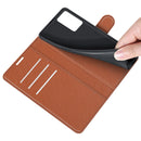 For OPPO A16 Litchi Texture Horizontal Flip Protective Case with Holder & Card Slots & Wallet(Brown)