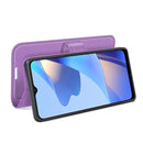 For OPPO A16 Litchi Texture Horizontal Flip Protective Case with Holder & Card Slots & Wallet(Purple)