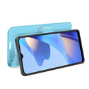 For OPPO A16 Litchi Texture Horizontal Flip Protective Case with Holder & Card Slots & Wallet(Blue)