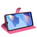 For OPPO A16 Litchi Texture Horizontal Flip Protective Case with Holder & Card Slots & Wallet(Rose red)