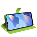 For OPPO A16 Litchi Texture Horizontal Flip Protective Case with Holder & Card Slots & Wallet(Green)