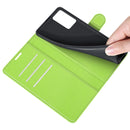 For OPPO A16 Litchi Texture Horizontal Flip Protective Case with Holder & Card Slots & Wallet(Green)