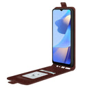 For OPPO A16 R64 Texture Single Vertical Flip Leather Protective Case with Card Slots & Photo Frame(Brown)
