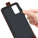 For OPPO A16 R64 Texture Single Vertical Flip Leather Protective Case with Card Slots & Photo Frame(Brown)