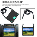 For Lenovo Tab M10 TB-X505X/F Honeycomb Design EVA + PC Material Four Corner Anti Falling Flat Protective Shell with Strap(Black+Aqua)