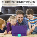 For Lenovo Tab M10 TB-X505X/F Honeycomb Design EVA + PC Material Four Corner Anti Falling Flat Protective Shell with Strap(Purple+Aqua)