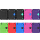 For Lenovo Tab M10 TB-X505X/F Honeycomb Design EVA + PC Material Four Corner Anti Falling Flat Protective Shell with Strap(Black+Aqua)
