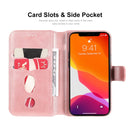 For iPhone 13 ENKAY Hat-Prince Horizontal Flip PU Leather Case with Holder & Card Slots & Wallet(Pink)