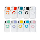 Sliding Camera Cover Design TPU Protective Case with Ring Holder For iPhone 13 mini(Black)