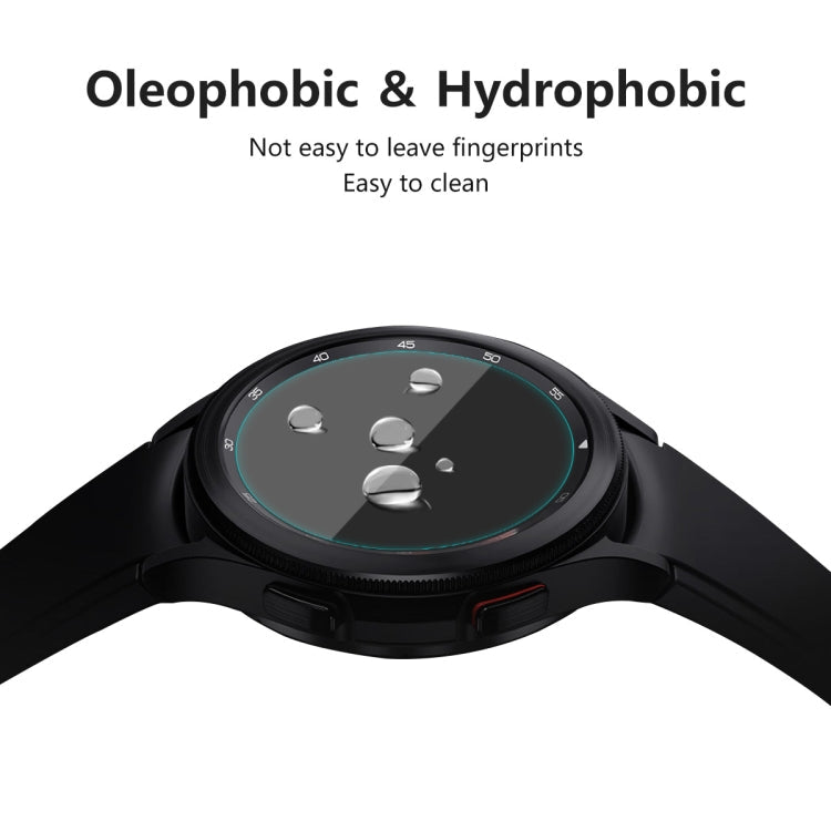 2 PCS For Samsung Galaxy Watch4 Classic 42mm ENKAY Hat-Prince 0.2mm 9H 2.15D Curved Edge Tempered Glass Screen Protector Watch Film