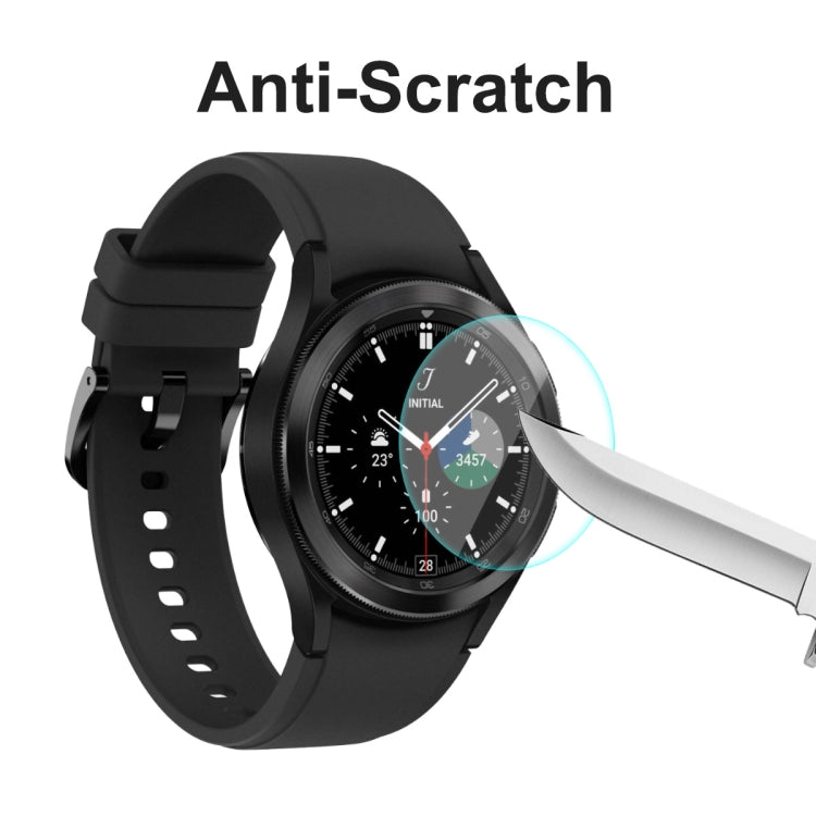 2 PCS For Samsung Galaxy Watch4 Classic 42mm ENKAY Hat-Prince 0.2mm 9H 2.15D Curved Edge Tempered Glass Screen Protector Watch Film