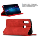Retro Skin Feel Business Magnetic Horizontal Flip Leather Case for Samsung Galaxy A40(Red)