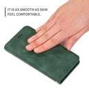 Retro Skin Feel Business Magnetic Horizontal Flip Leather Case for Samsung Galaxy A40(Army Green)