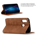 Retro Skin Feel Business Magnetic Horizontal Flip Leather Case for Samsung Galaxy A40(Brown)