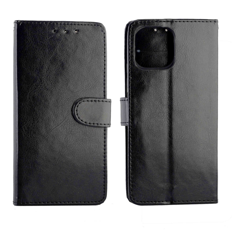 For Xiaomi Mi 11 Lite (4G/5G) Crazy Horse Texture Leather Horizontal Flip Protective Case with Holder & Card Slots & Wallet & Photo Frame(Black)