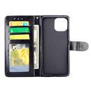 For Xiaomi Mi 11 Lite (4G/5G) Crazy Horse Texture Leather Horizontal Flip Protective Case with Holder & Card Slots & Wallet & Photo Frame(Black)