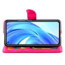 For Xiaomi Mi 11 Lite (4G/5G) Crazy Horse Texture Leather Horizontal Flip Protective Case with Holder & Card Slots & Wallet & Photo Frame(Magenta)