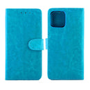 For Xiaomi Mi 11 Lite (4G/5G) Crazy Horse Texture Leather Horizontal Flip Protective Case with Holder & Card Slots & Wallet & Photo Frame(baby Blue)