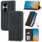 For Honor 50 Pro Retro Skin Feel Business Magnetic Horizontal Flip Leather Case with Holder & Card Slots & Wallet & Photo Frame(Black)
