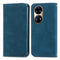 For Honor 50 Pro Retro Skin Feel Business Magnetic Horizontal Flip Leather Case with Holder & Card Slots & Wallet & Photo Frame(Blue)