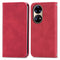 For Honor 50 Pro Retro Skin Feel Business Magnetic Horizontal Flip Leather Case with Holder & Card Slots & Wallet & Photo Frame(Red)
