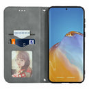 For Honor 50 Pro Retro Skin Feel Business Magnetic Horizontal Flip Leather Case with Holder & Card Slots & Wallet & Photo Frame(Gray)