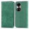 For Honor 50 Pro Retro Skin Feel Business Magnetic Horizontal Flip Leather Case with Holder & Card Slots & Wallet & Photo Frame(Green)