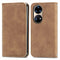 For Honor 50 Pro Retro Skin Feel Business Magnetic Horizontal Flip Leather Case with Holder & Card Slots & Wallet & Photo Frame(Brwon)