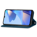For OPPO A16 / A16e Retro Skin Feel Magnetic Horizontal Flip Leather Phone Case(Blue)