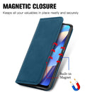 For OPPO A16 / A16e Retro Skin Feel Magnetic Horizontal Flip Leather Phone Case(Blue)