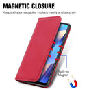 For OPPO A16 / A16e Retro Skin Feel Magnetic Horizontal Flip Leather Phone Case(Red)