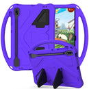 For Samsung Galaxy Tab S8+ / Tab S8 Plus / Tab S7 FE / Tab S7+ T970/T975/T976 EVA Flat Anti Falling Protective Case Shell with Holder(Purple)