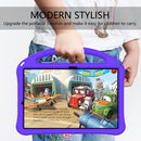 For Samsung Galaxy Tab S8+ / Tab S8 Plus / Tab S7 FE / Tab S7+ T970/T975/T976 EVA Flat Anti Falling Protective Case Shell with Holder(Purple)