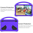 For Samsung Galaxy Tab S8+ / Tab S8 Plus / Tab S7 FE / Tab S7+ T970/T975/T976 EVA Flat Anti Falling Protective Case Shell with Holder(Purple)