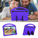 For Samsung Galaxy Tab S8+ / Tab S8 Plus / Tab S7 FE / Tab S7+ T970/T975/T976 EVA Flat Anti Falling Protective Case Shell with Holder(Purple)