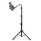 For Metal iPad Tripod Stand Adjustable Gooseneck Tablet Floor Stand Holder, Heavy Duty Aluminum iPad Floor Stand for iPad Pro 12.9 11, Mini, Air, iPhone and 4.7 to 12.9 inches Tablets Cell Phones