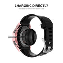 For Samsung Galaxy Watch4 40mm ENKAY Hat-Prince Full Coverage Electroplated Soft TPU Case with Screen Protection(Cyan)