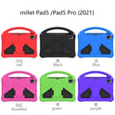 For Xiaomi Pad 5 / Pad 5 Pro 2021 EVA Flat Anti Falling Protective Case Shell with Holder(Black)