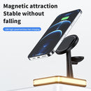 WX-991 Magnetic 4 in 1 Wireless Charger for iPhone / iWatch / AirPods or other Smart Phones(Black)