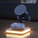 WX-991 Magnetic 4 in 1 Wireless Charger for iPhone / iWatch / AirPods or other Smart Phones(Black)
