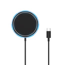 W-975 Ultra-thin 15W Max Magnetic Absorption Wireless Charger for iPhone and other Smart Phones(Black)