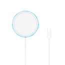 W-975 Ultra-thin 15W Max Magnetic Absorption Wireless Charger for iPhone and other Smart Phones(White)